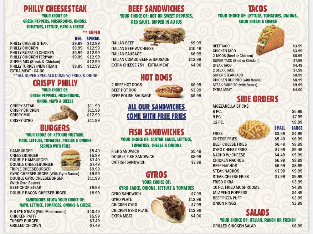 Baba's Famous Steak & Lemonade Menu image 2